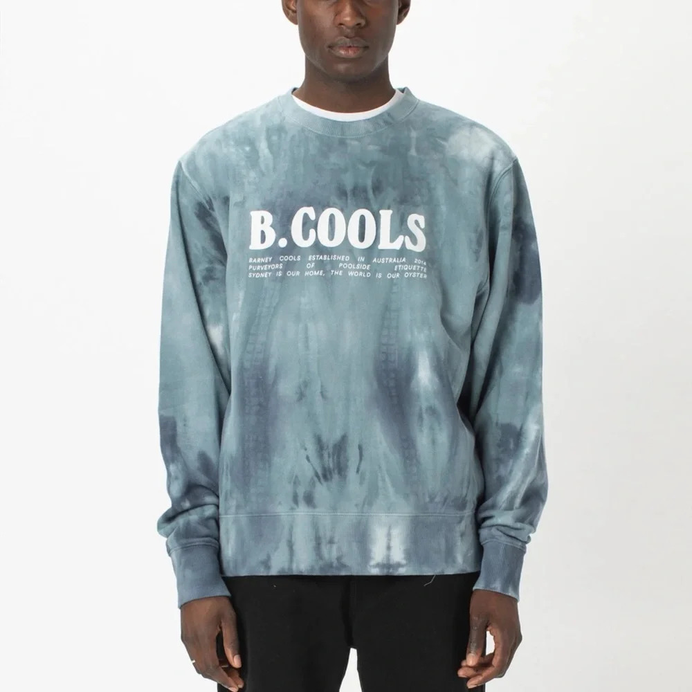Barney Cools tie dye sweater crewneck small
